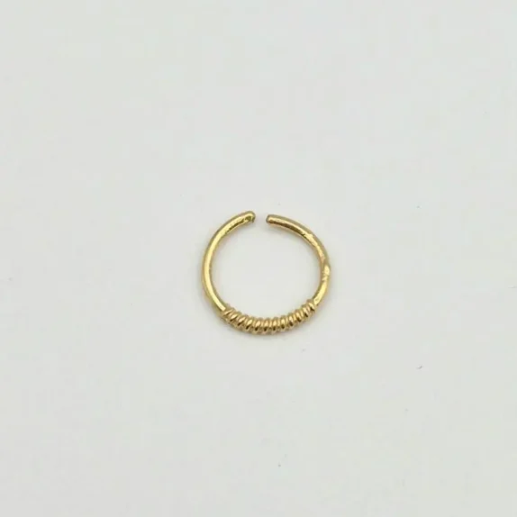 پیرسینگ طلا 18 عیار حلقه ای - 1015