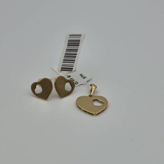گوشواره طرح قلب - 15014 - 15015