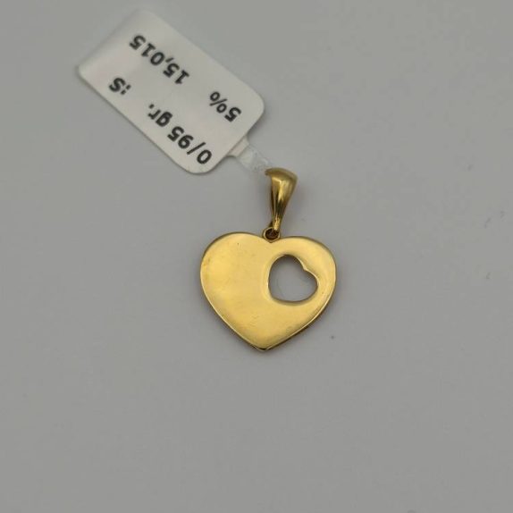 گوشواره طرح قلب - 15014 - 15015
