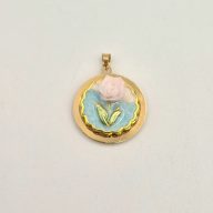 پلاک میناکاری گل رز - 2589