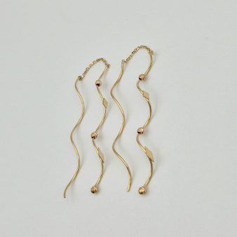 گوشواره آبشاری قلب - 2614