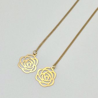 گوشواره بخیه ای گل - 2654