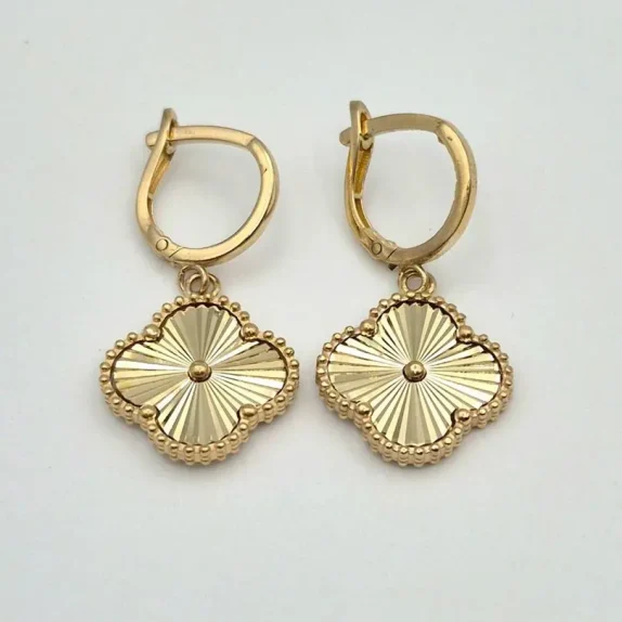 گوشواره طلا 18 عیار ونکلیف - 1054