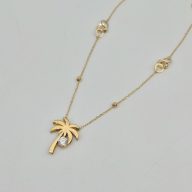 گردنبند نگین دار نخل - 2892