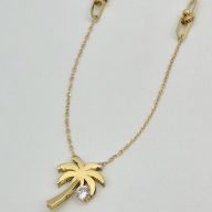 گردنبند نگین دار نخل - 2893