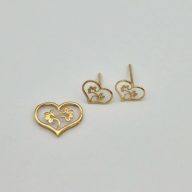 نیم ست مینیمال طرح قلب - 3205 - 3026