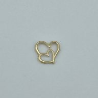 ست پلاک و گوشواره طرح قلب - 3369 - 3370