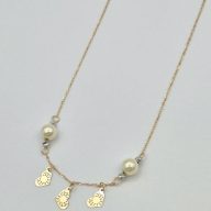 گردنبند مروارید آویز قلب - 3466