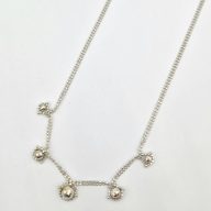 گردنبند سفید گوی دار - 4759